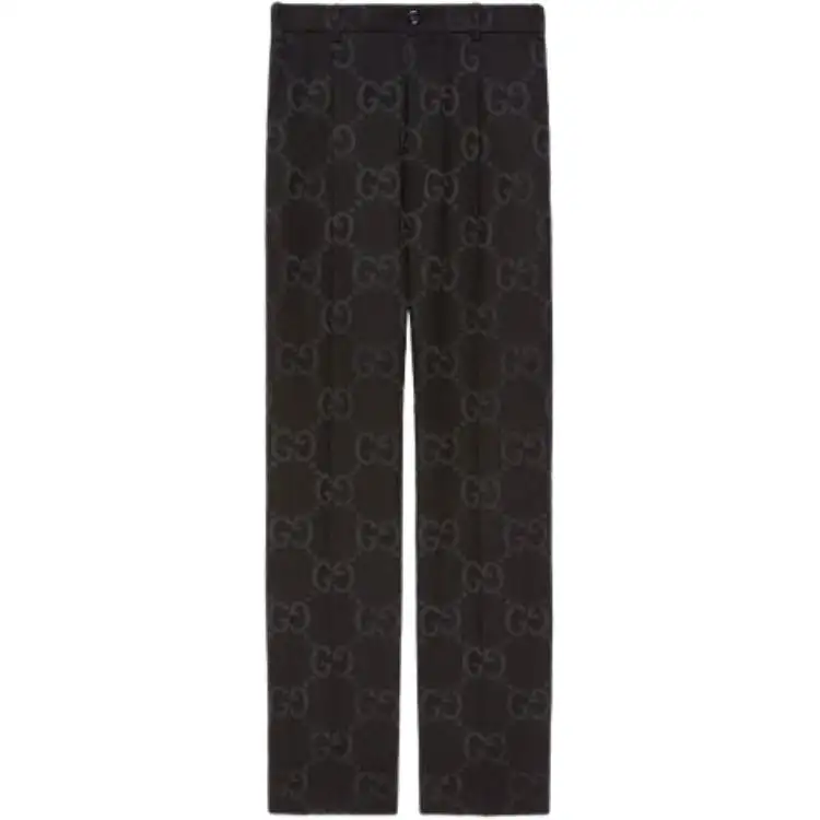 GUCCI Suit Pants Women's Black Moderate Straight Fit Pants