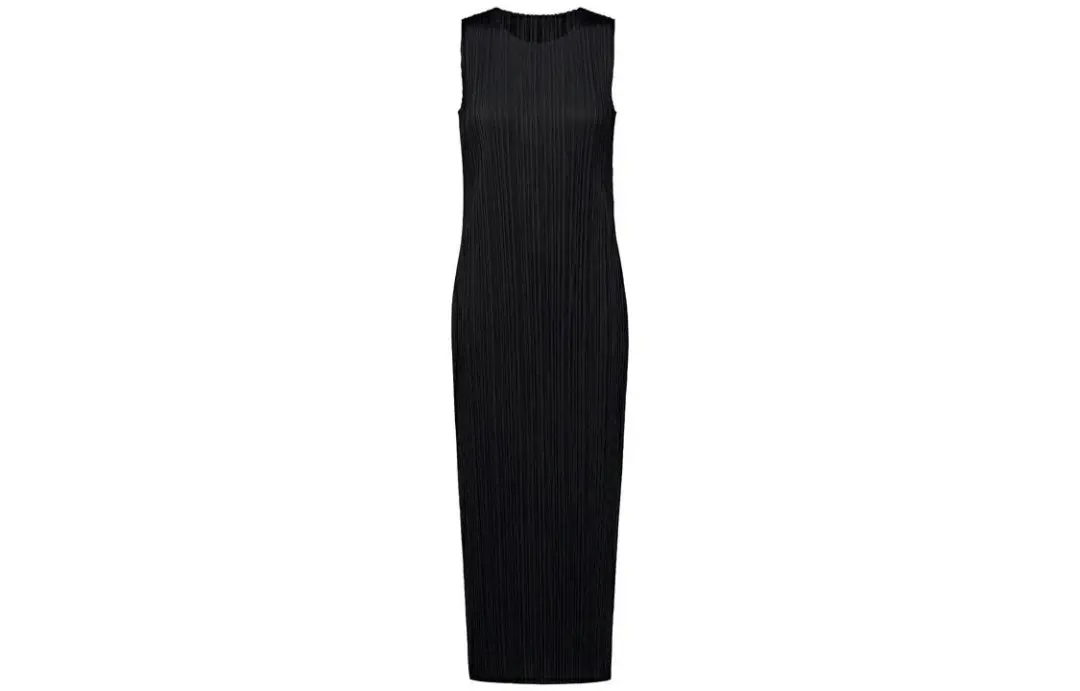 PLEATS PLEASE ISSEY MIYAKE Sleeveless Pleated Midi Dress
