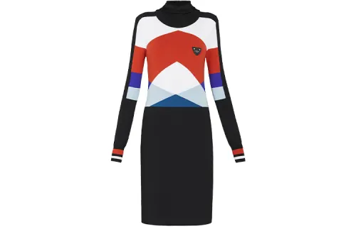 LOUIS VUITTON SS22 Long Sleeved Dress Women's Black