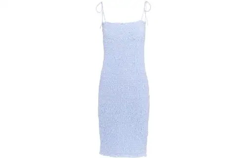 MIU MIU Sleeveless Dresses Women's Blue Boat Neck Moderate