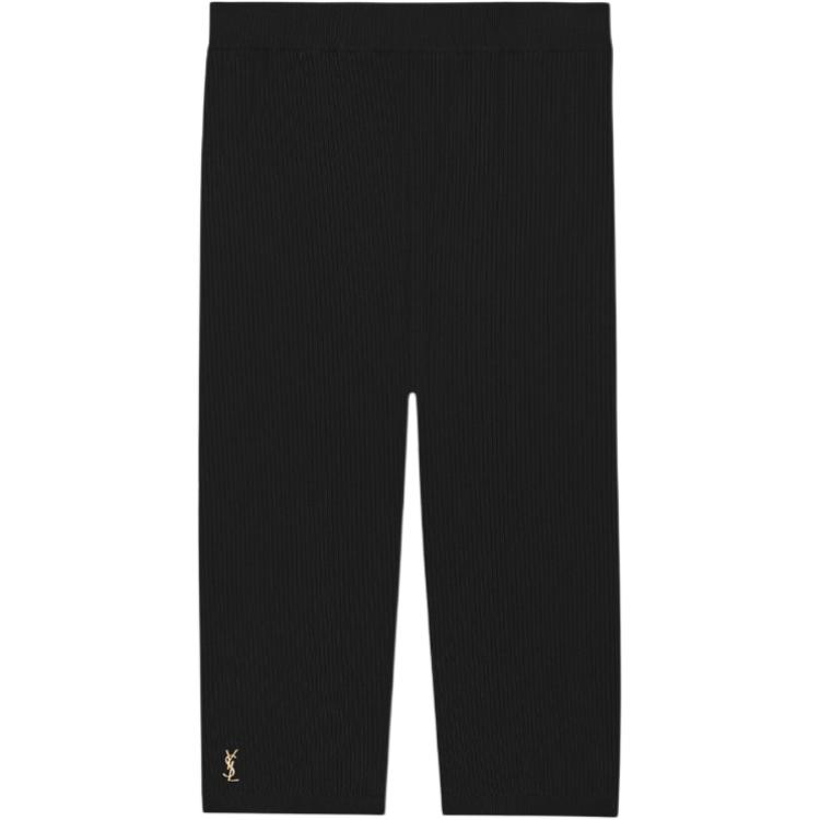 Женские шорты SAINT LAURENT (черные)
