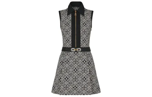 LOUIS VUITTON Sleeveless Dress Women's Black