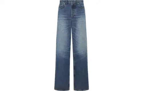 DIOR Flared Washed Denim Jeans