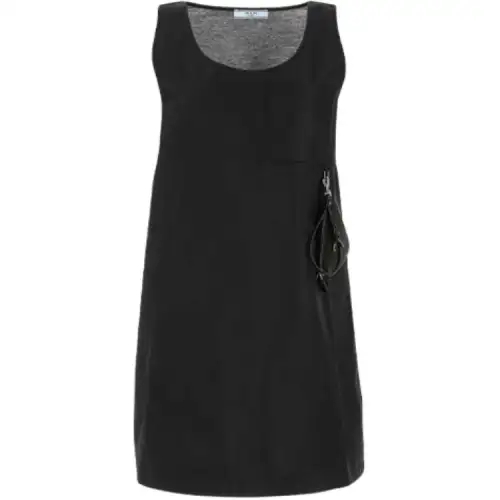 PRADA FW21 Sleeveless Dress Women's Black