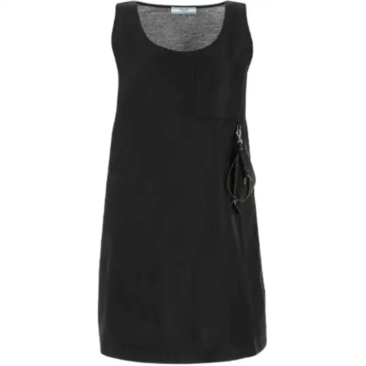 PRADA FW21 Sleeveless Dress Women's Black