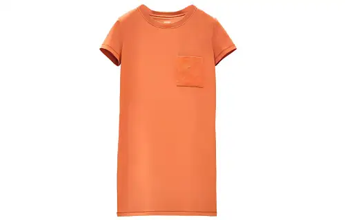 HERMES Short Sleeved Dress Women's Melanti Orange