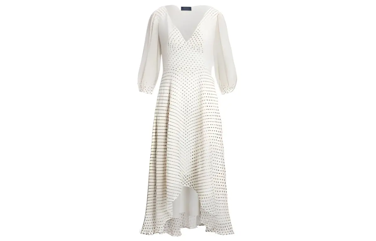 Polo Ralph Lauren FW22 Long Sleeved Dress Women's White