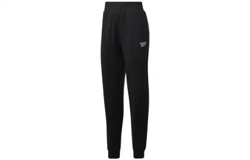 Reebok Knitted Sweatpants Women's Black Moderate Cuffed Pants