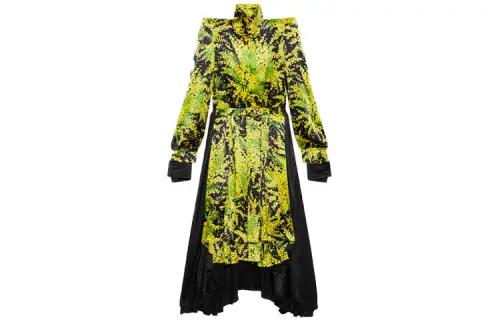 Balenciaga FW20 Long Sleeved Dress Women's Multicolor