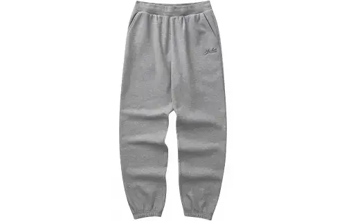 Skechers Colorful Elastic Waist Polyester Cotton Fleece Lined Thermal Knitted Sweatpants Women's Medium Heather Gray