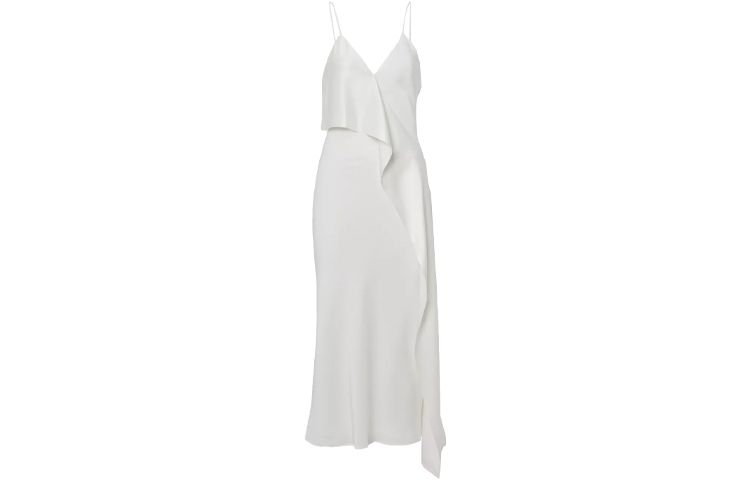 Женское платье Burberry Silk Dress (белое)