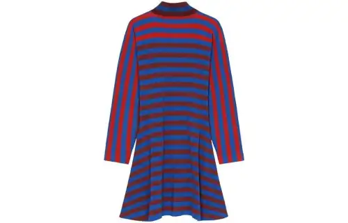 KENZO SS22 Long Sleeved Dress Women's Multicolor
