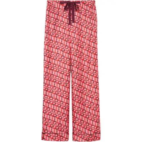 GUCCI Printed Silk Pants