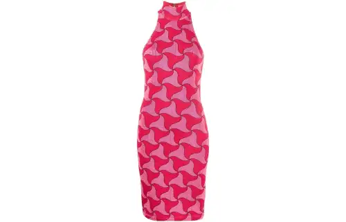 Bottega Veneta SS22 Sleeveless Dress Women's Red