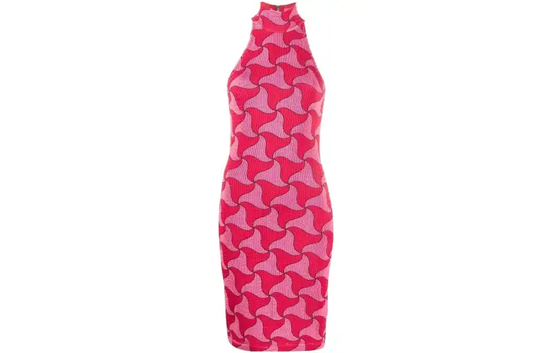 Bottega Veneta SS22 Sleeveless Dress Women's Red