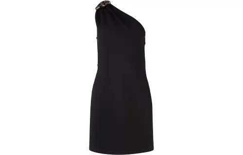 MIU MIU Sleeveless Dresses Women's Black Asymmetrical Collar Moderate