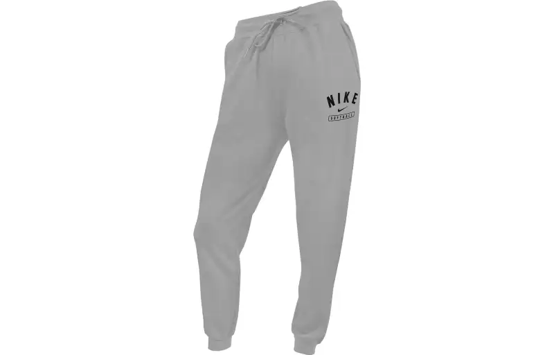 Nike Knitted Sweatpants Women's Gray Moderate Cuffed Pants