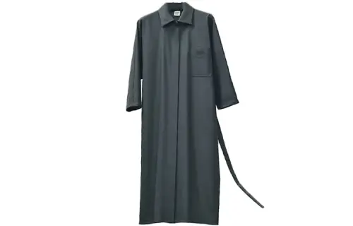 HERMES Short Sleeved Dress Women's Gray