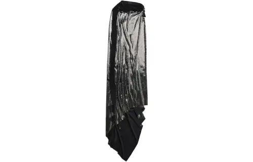Balenciaga Metallic Effect Asymmetric Gown