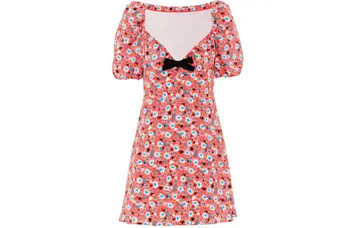 MIU MIU SS21 Short Sleeved Dress Women's Pink