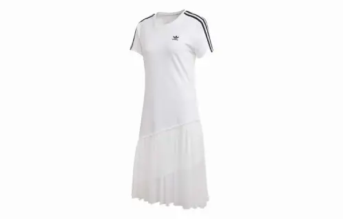 Adidas Originals Short Sleeved Dress Women's White