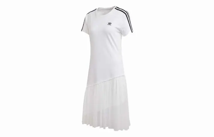 Adidas Originals Short Sleeved Dress Women's White