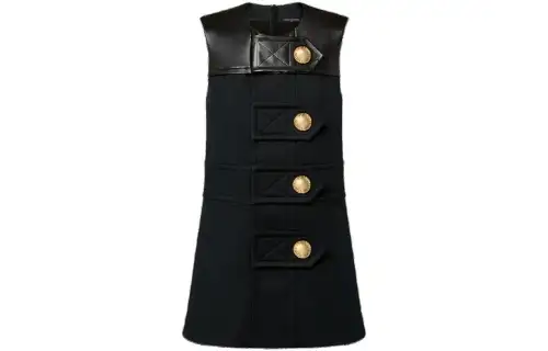 LOUIS VUITTON Sleeveless Dress Women's Black