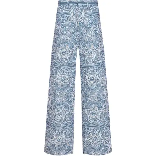 DIOR Jeans Women's Blue Moderate Flared Pants