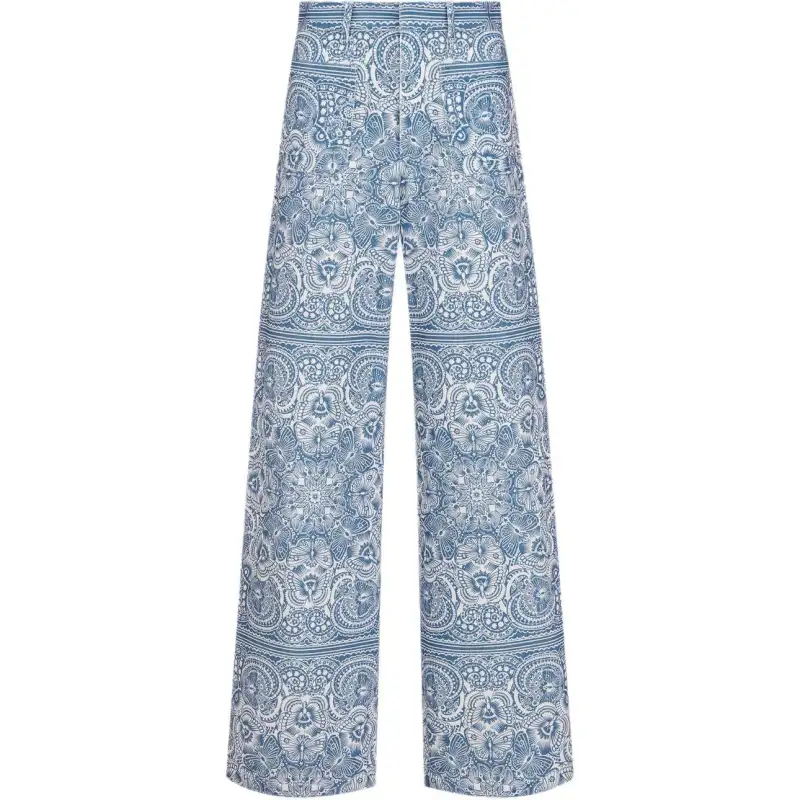 DIOR Jeans Women's Blue Moderate Flared Pants