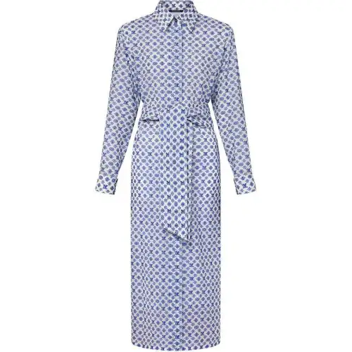LOUIS VUITTON 3D Monogram Fil Coupé Shirt Dress
