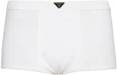 triangle-logo jersey boxer shorts