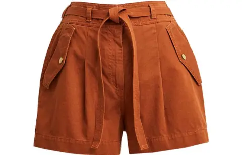 COACH Casual Shorts Women's Orange Red