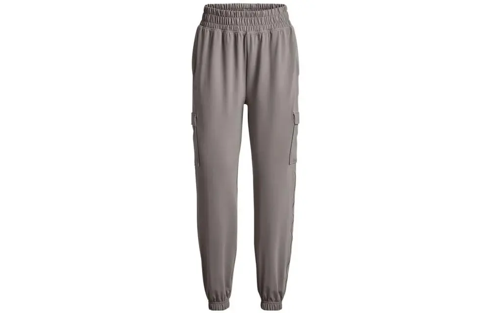 Under Armour Meridian Knitted Sweatpants Women's Gray Moderate Cuffed Pants