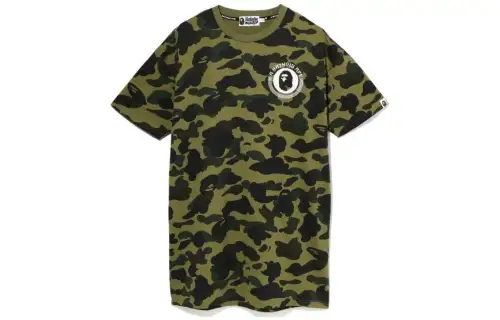 A BATHING APE Short Sleeved Dresses Women's Crew Neck Moderate