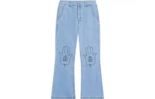 Li Ning Jeans Women's Light Blue
