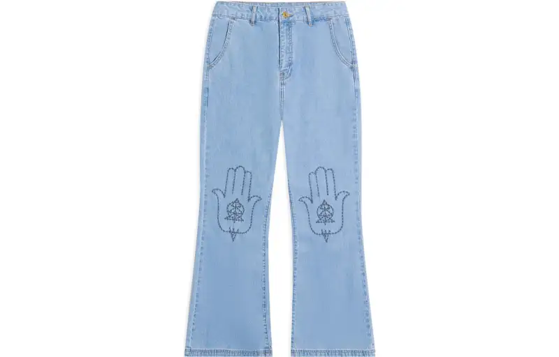 Li Ning Jeans Women's Light Blue