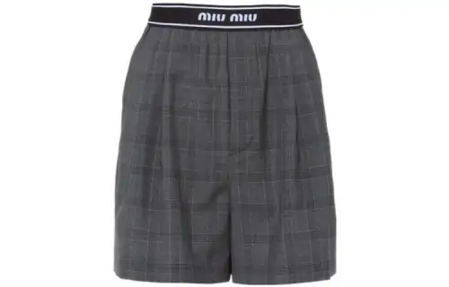 MIU MIU SS22 Casual Shorts Women's Slate Gray