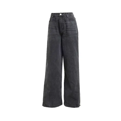 Adidas Originals zip-detail wide-leg jeans