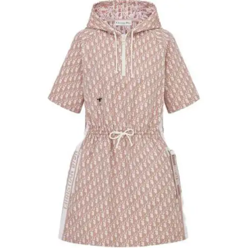 DIOR SS23 Short Sleeved Dress Women's Pink
