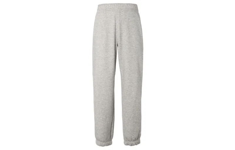 UNIQLO Solid Color Thermal Fleece Lined Straight Fit Knitted Sweatpants Unisex Gray