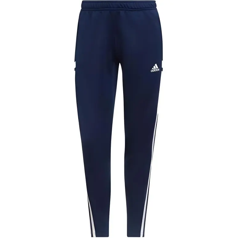 Adidas Knitted Sweatpants Women's Marine Blue/White Moderate Cuffed Pants