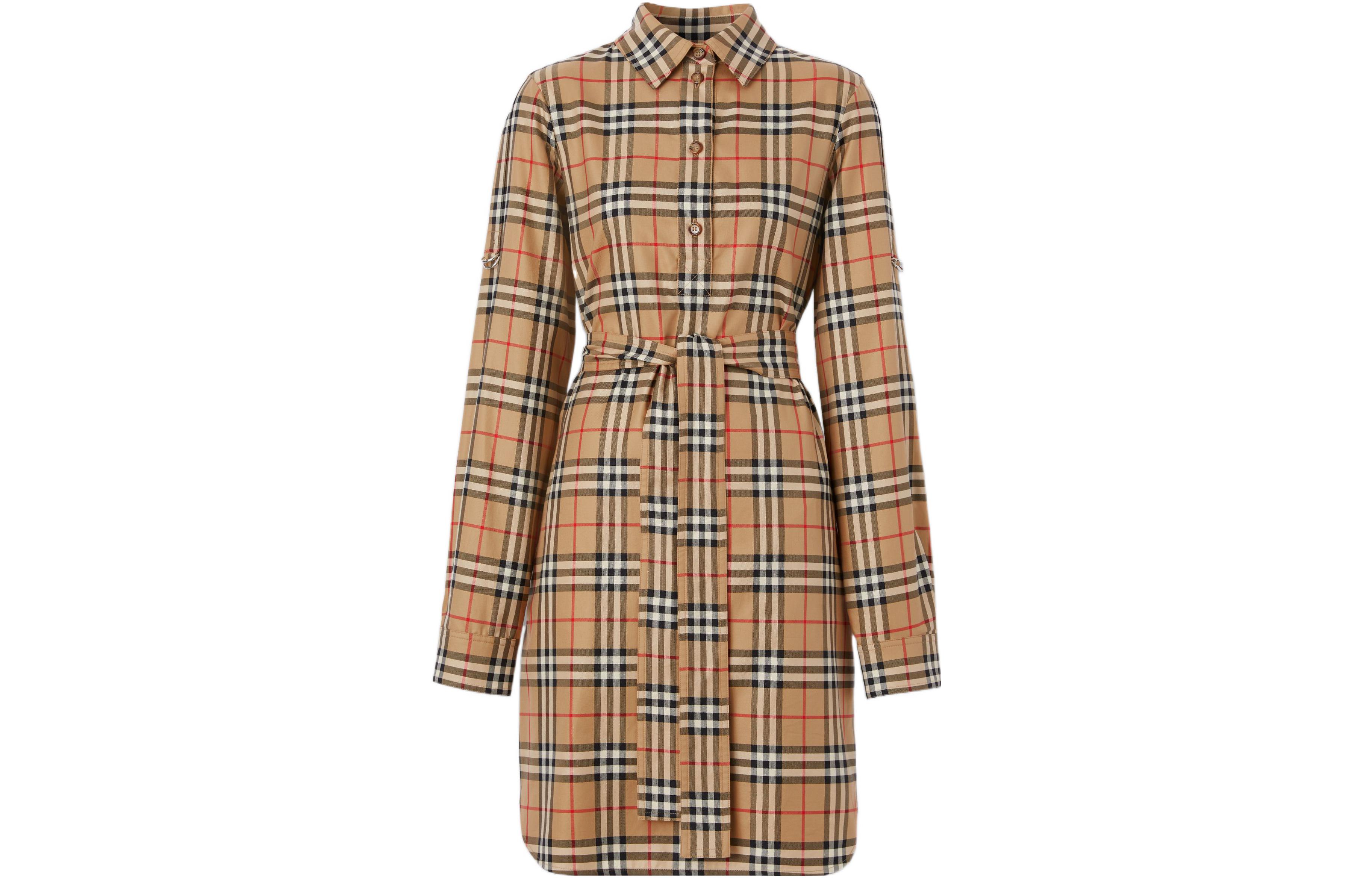Женское платье Burberry (бежевое)