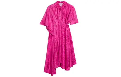 Balenciaga SS21 Short Sleeved Dress Women's Pink