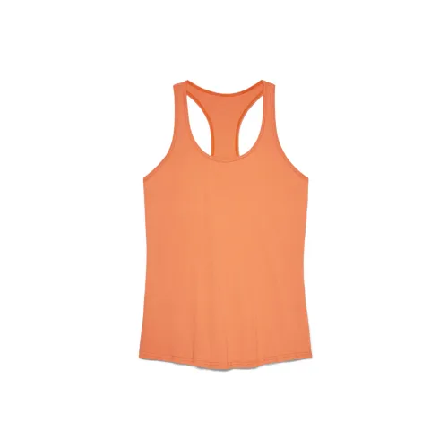 FILA Tank Tops Women's Orange Crew Neck Moderate Racerback