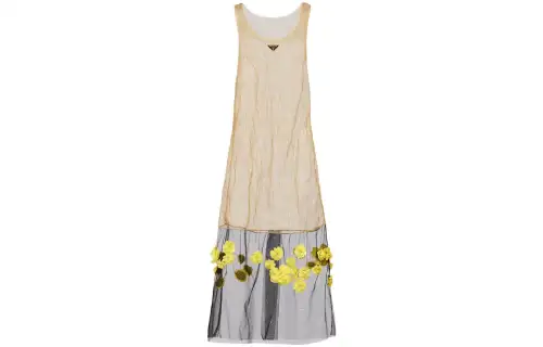 PRADA FW22 Sleeveless Dress Women's Brass