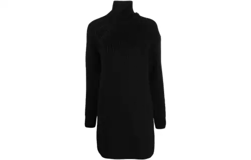 Bottega Veneta Long Sleeved Dress Women's Black