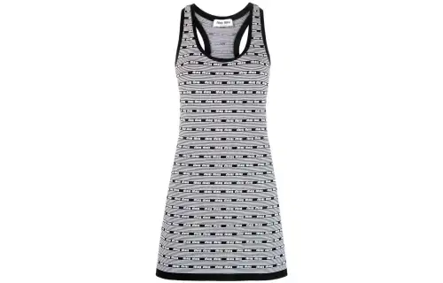MIU MIU SS23 Sleeveless Dress Women's Black