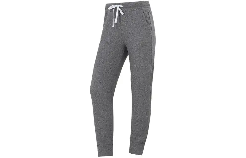 Under Armour Solid Color Lace Up Running Fitness Training Thickened And Fleece Lined Knitted Sweatpants Women's Gray
