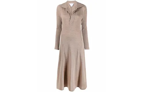 Bottega Veneta FW21 Long Sleeved Dress Women's