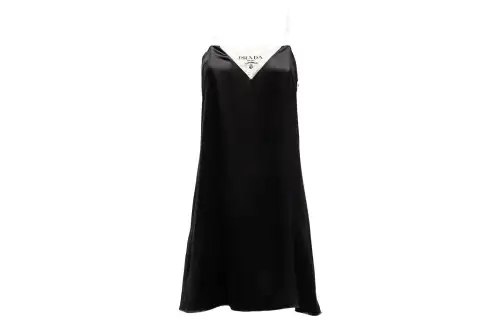 PRADA SS22 Slip Dress Women's Black